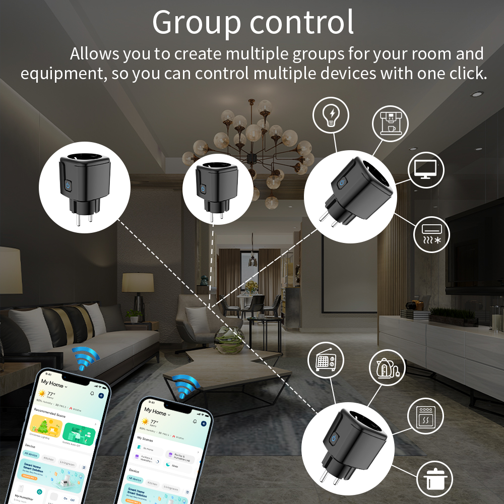 Tuya Smart Socket  WiFi Remote - مراجعة Smart Home Web وسعره