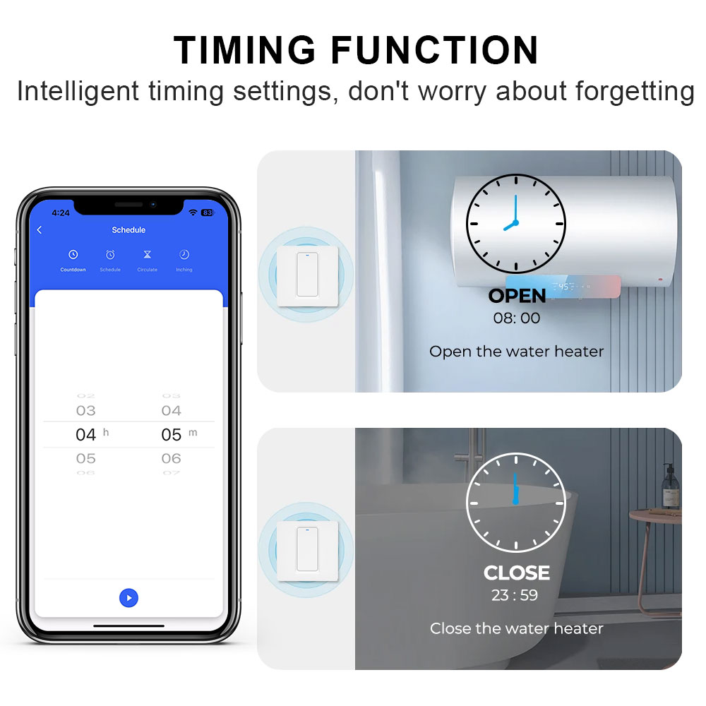 Smart Water Heater Switch/WiFi - مراجعة Smart Home Web وسعره