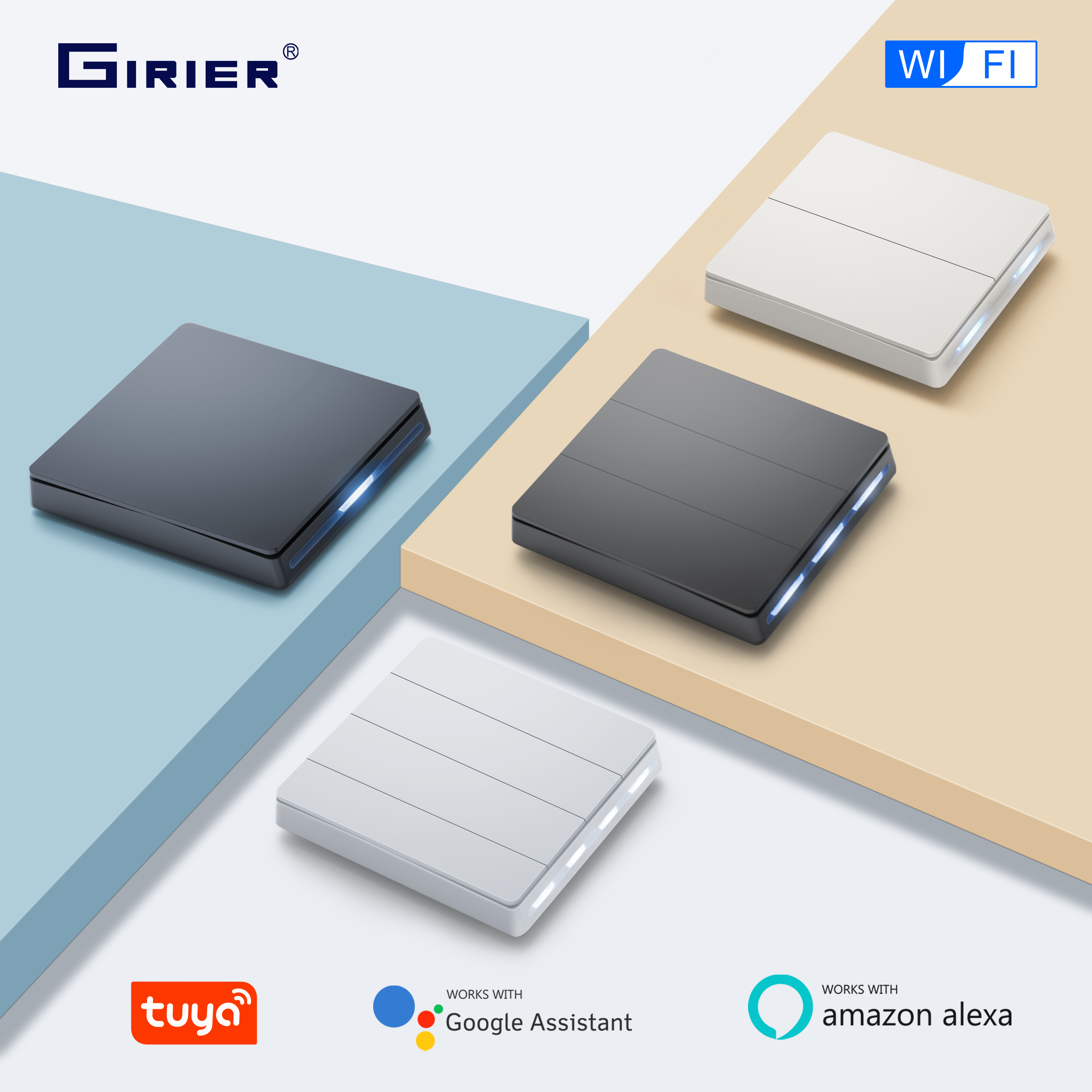 GIRIER Smart Light Switch WiFi - مراجعة Smart Home Button وسعره