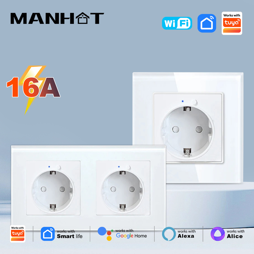 MANHOT WiFi Smart EU Wall Sock - مراجعة Smart Home Energy App وسعره