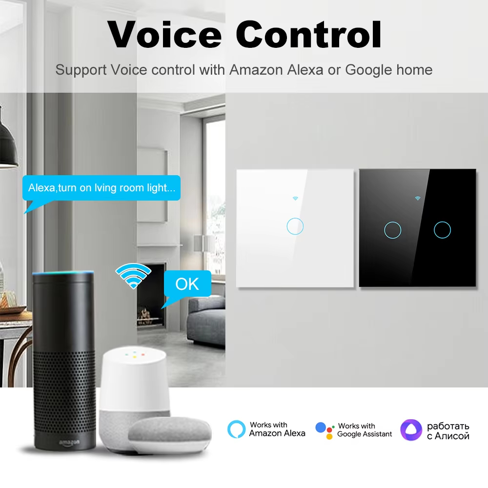 1 2 3 4 Gang WiFi RF 433mhz To - مراجعة Smart Home Button وسعره