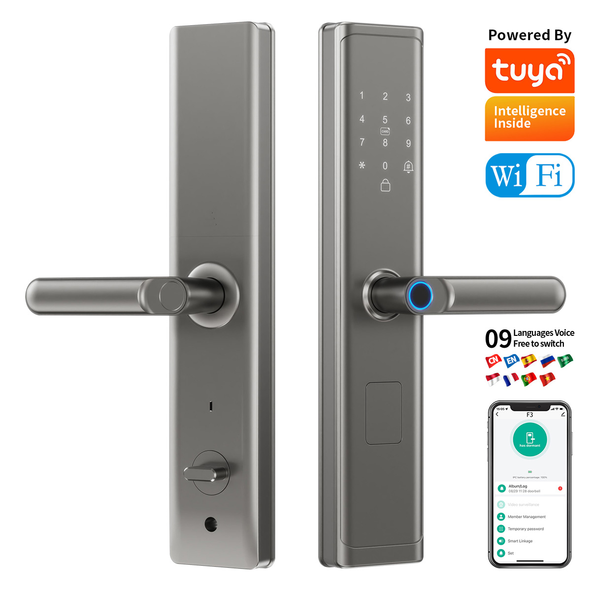 Tuya Wifi TTlock App Fingerpri - مراجعة Smart Home Lock وسعره