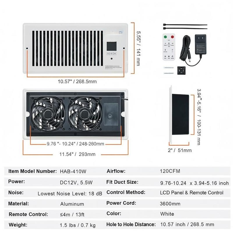 Ventilator Air Extractor 4” x  - مراجعة Smart Home X10 وسعره