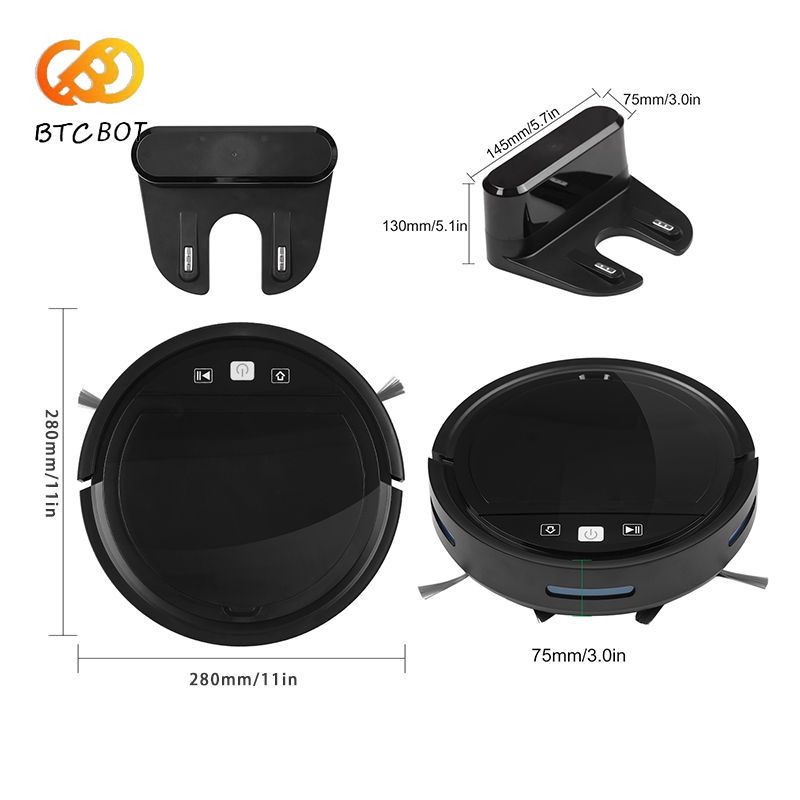 Robot Vacuum Cleaner 2500PA Sm - مراجعة Smart Home Floor Plan وسعره