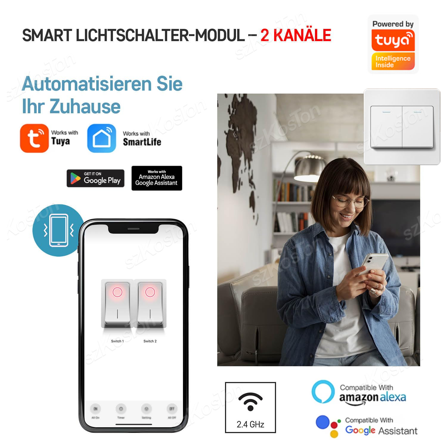 16A Tuya WiFi Smart Switch Mod - مراجعة Smart Home Web وسعره