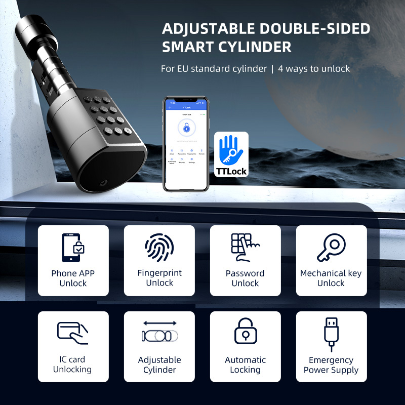 Smart Euro Cylindrical Door Lo - مراجعة Smart Home Lock وسعره