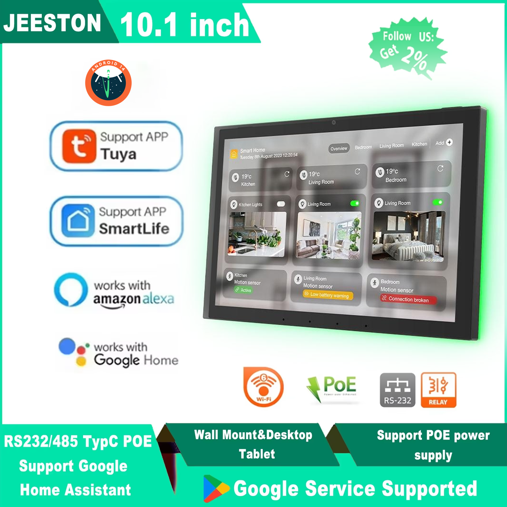 Fast 10.1 Inch Proximity Sendo - مراجعة Smart Home X10 وسعره