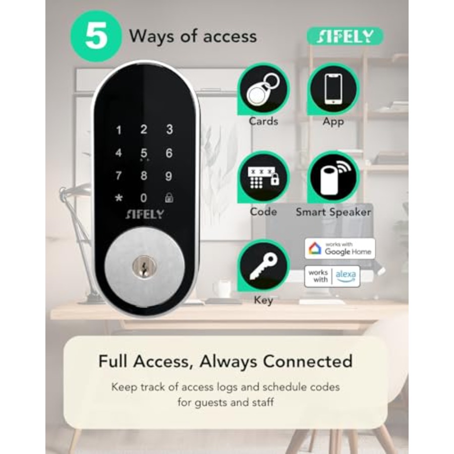 Keyless Entry Smart Deadbolt w - مراجعة Airbnb Smart Home وسعره