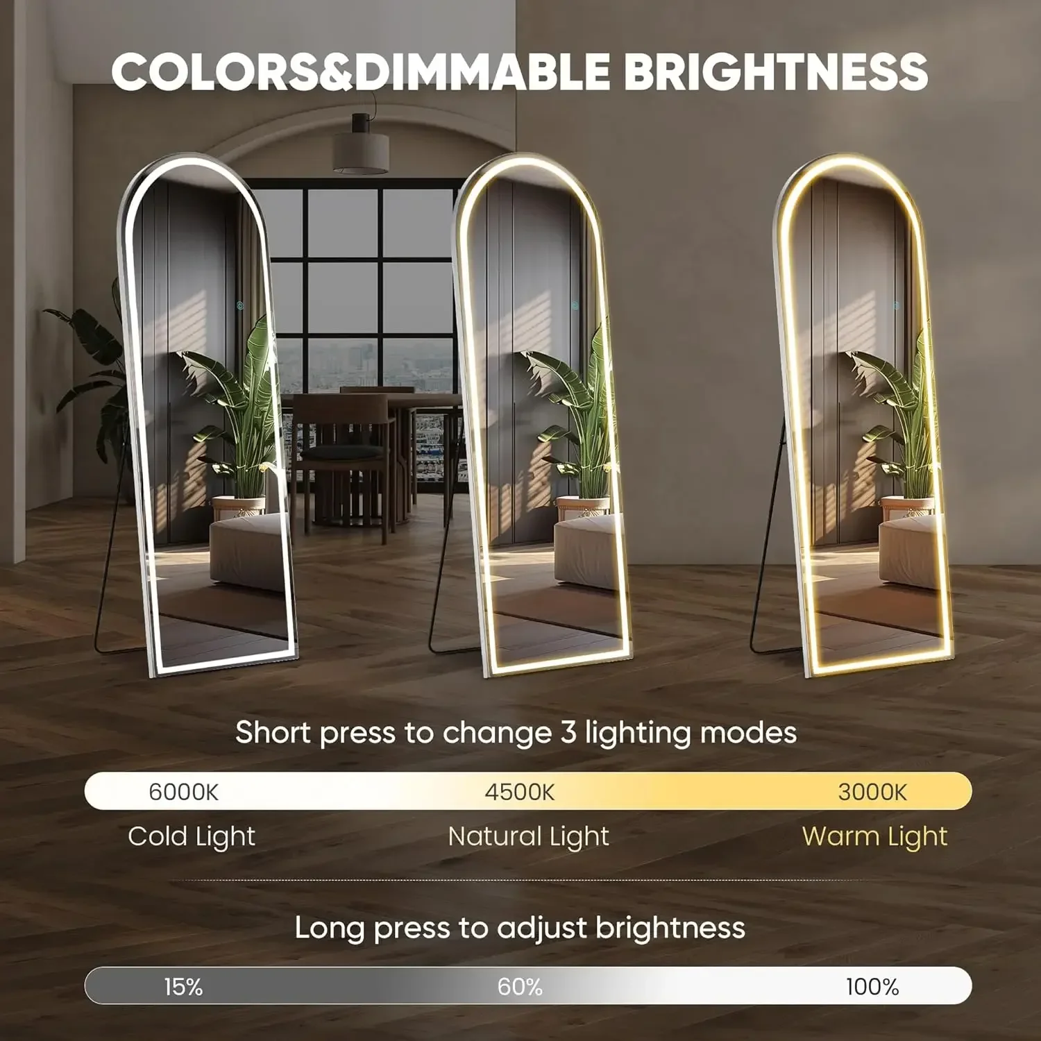 Full Body Wall Mirror with LED - مراجعة Smart Home Retrofit وسعره