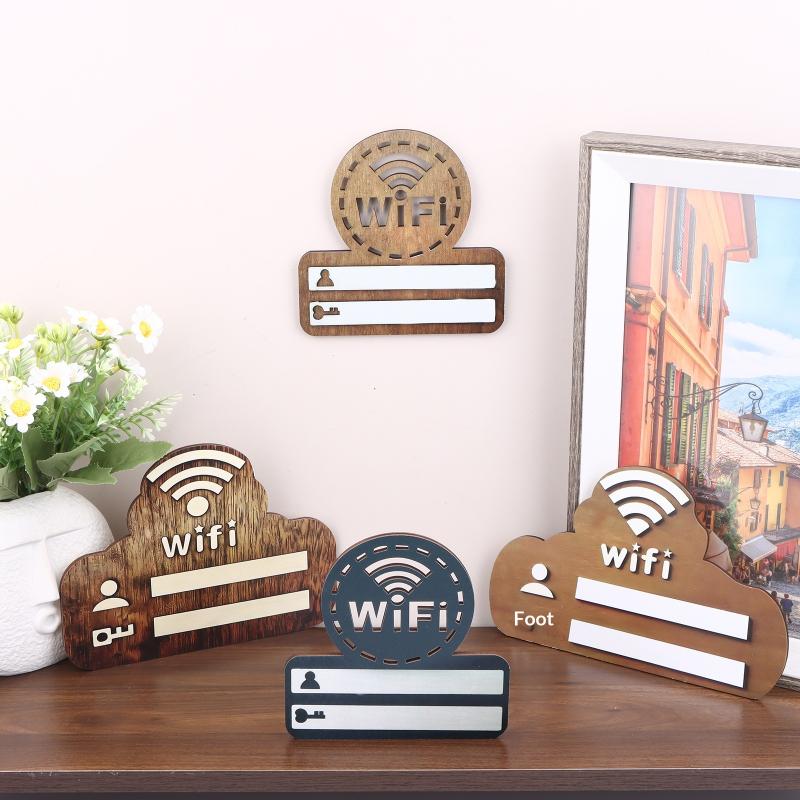Wooden WiFi Password Sign Wall - مراجعة Airbnb Smart Home وسعره
