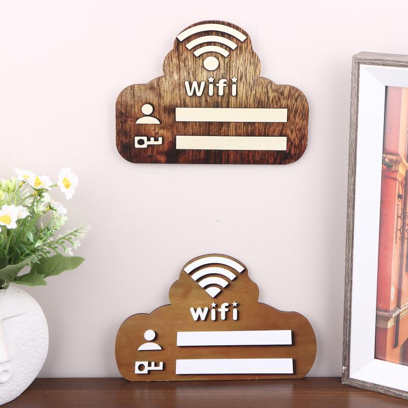 Wooden WiFi Password Sign Wall - مراجعة Airbnb Smart Home وسعره