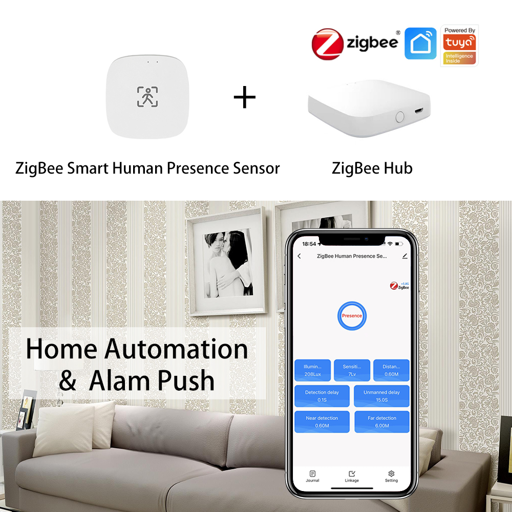 ZigBee Wifi MmWave Human Prese - مراجعة Smart Home Retrofit وسعره