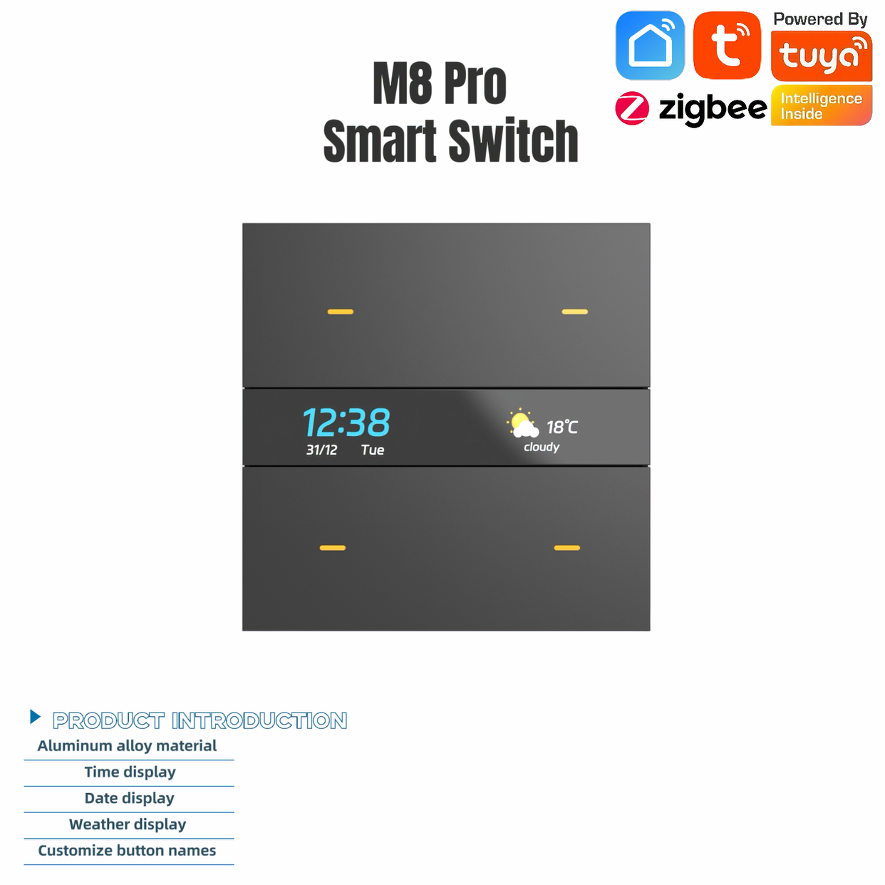 M8Pro Tuya Smart Switch & Zigb - مراجعة Zigbee Gateway وسعره