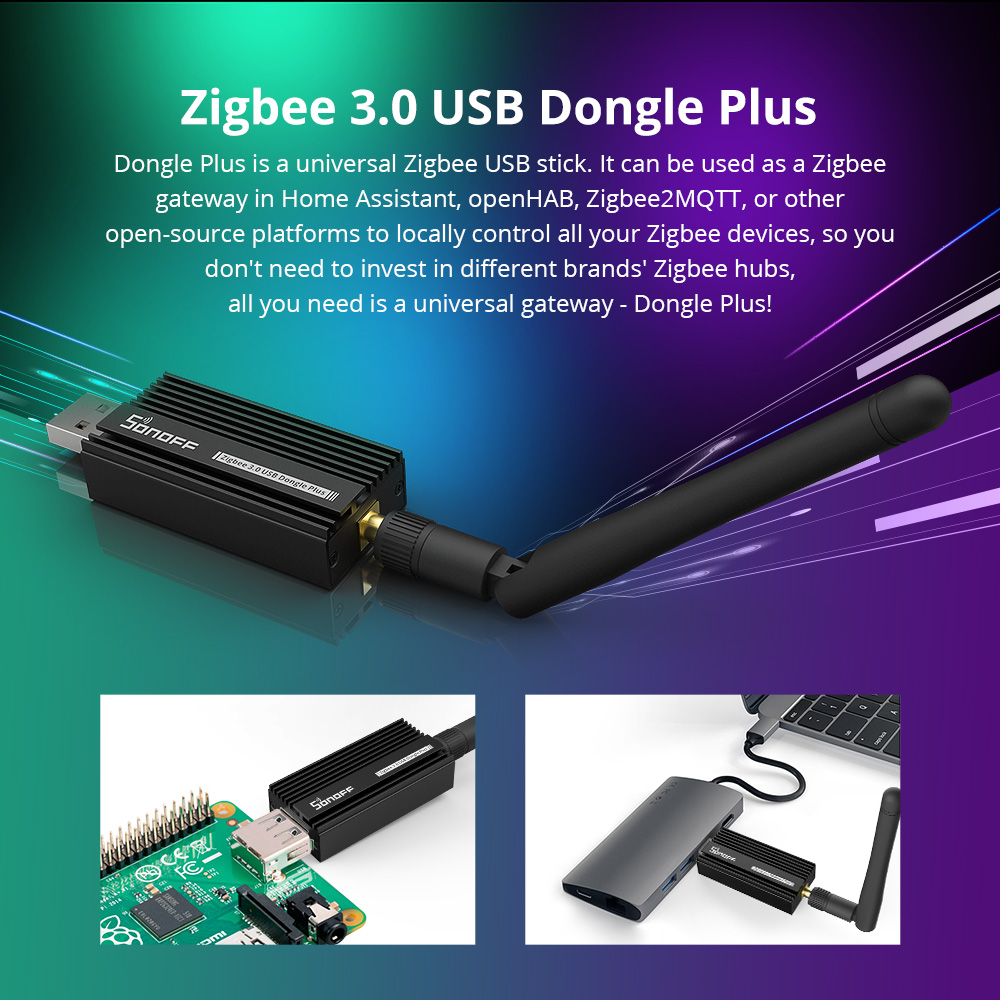 SONOFF Zigbee 3.0 USB Dongle P - مراجعة Smart Home Plus وسعره