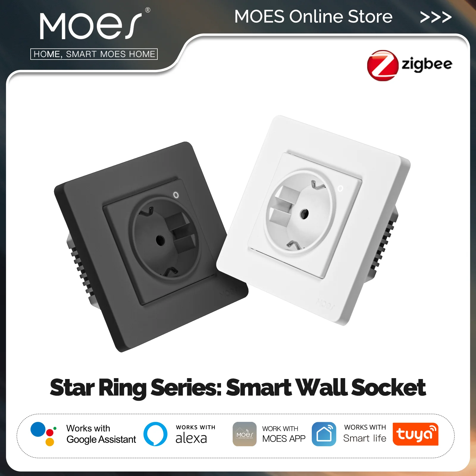 MOES Tuya ZigBee Smart Socket  - مراجعة Smart Home Energy App وسعره