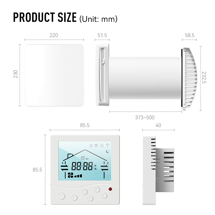 LCD Display Heat Recovery Vent - مراجعة Smart Home Energy App وسعره
