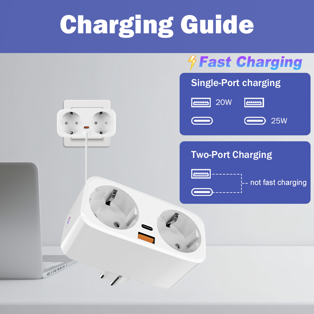 Tuya 16A WiFi Smart EU Plug PD - مراجعة Smart Home Web وسعره
