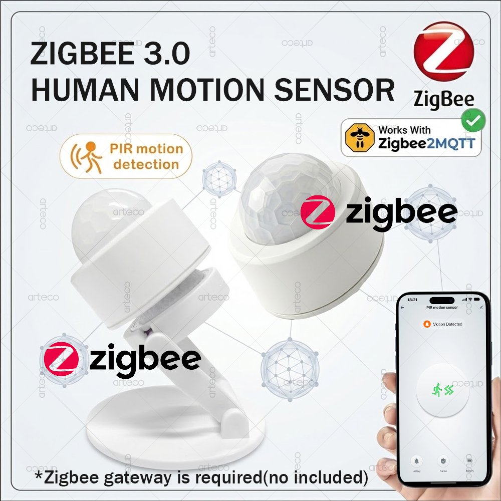 Zigbee 3.0 Mini PIR Motion Sen - مراجعة Zigbee Gateway وسعره