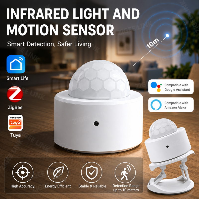ZigBee 3.0 PIR Motion Sensor W - مراجعة Zigbee Gateway وسعره