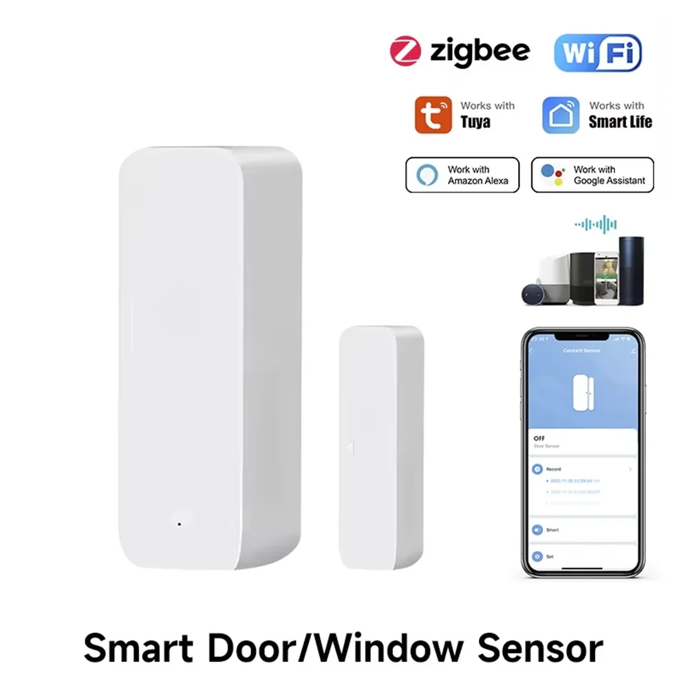 Tuya Zigbee/WiFi Magnetic Door - مراجعة Zigbee Gateway وسعره