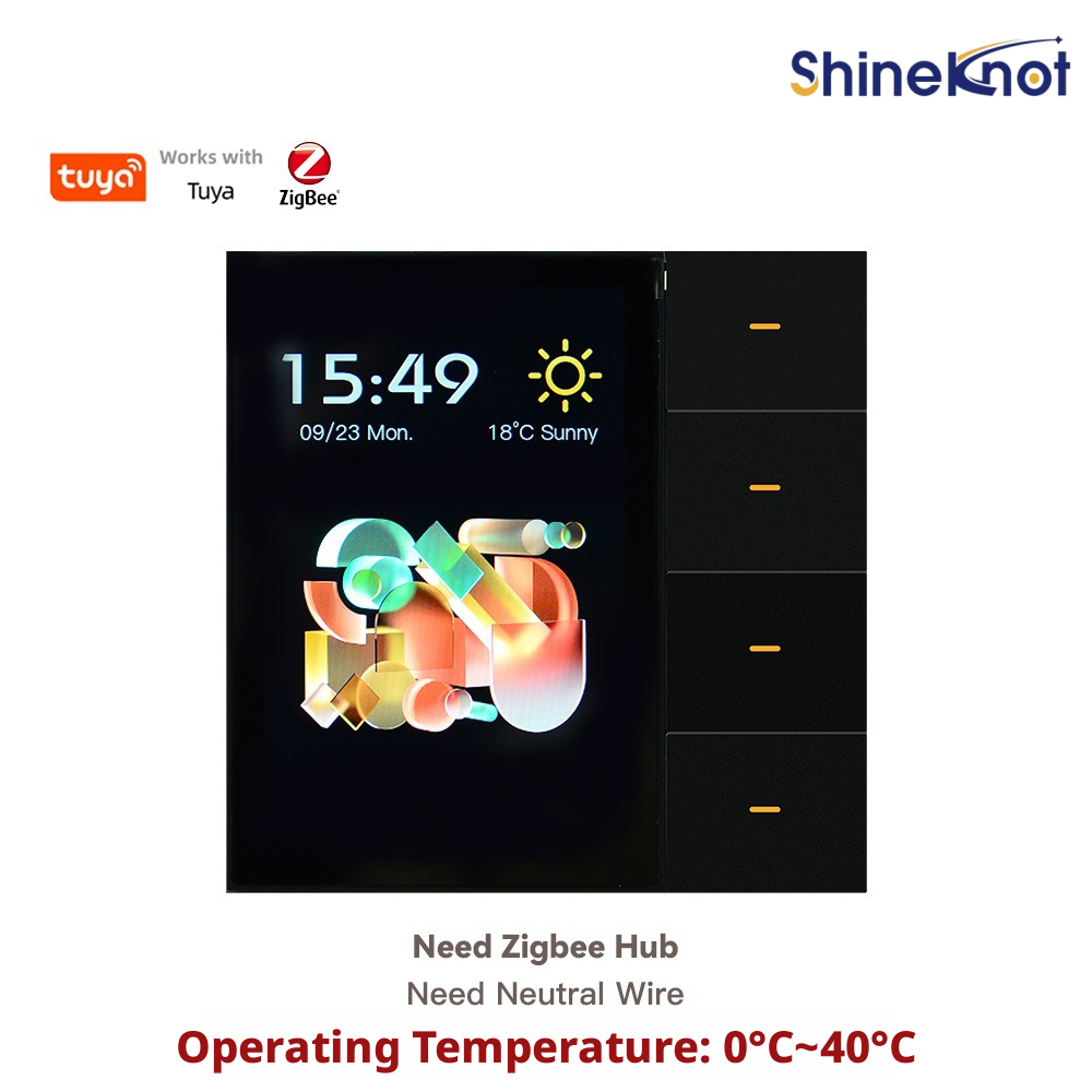 Shineknot tuya 3.5-Inch Screen - مراجعة Smart Home Button وسعره