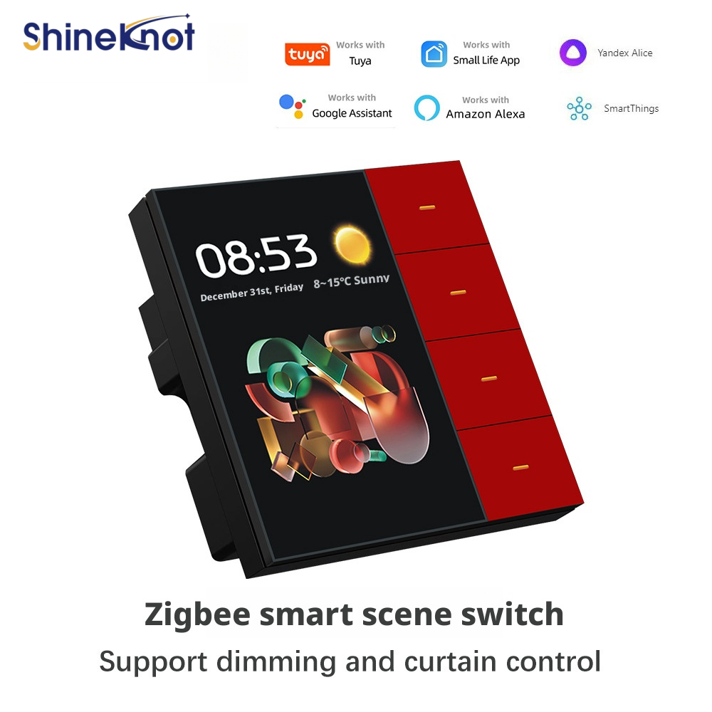 Shineknot tuya 3.5-Inch Screen - مراجعة Smart Home Button وسعره
