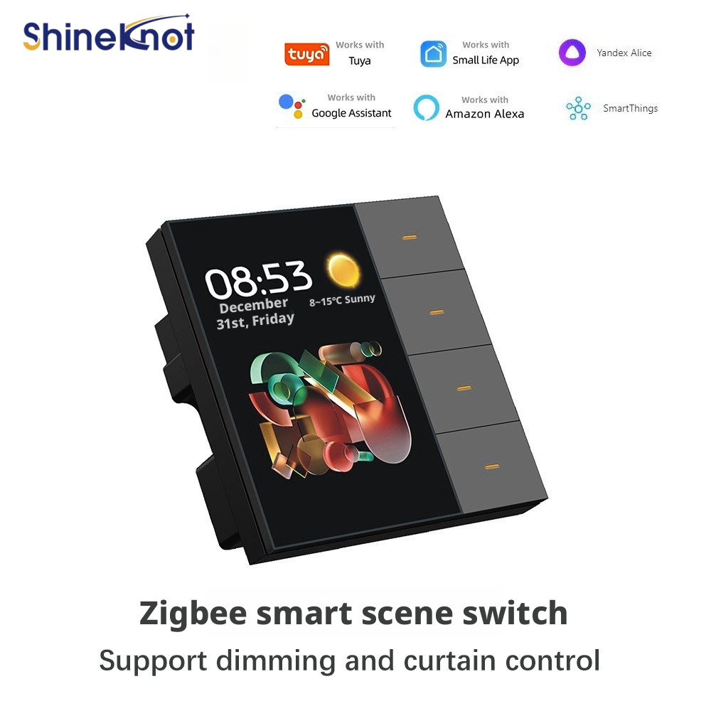 Shineknot tuya 3.5-Inch Screen - مراجعة Smart Home Button وسعره
