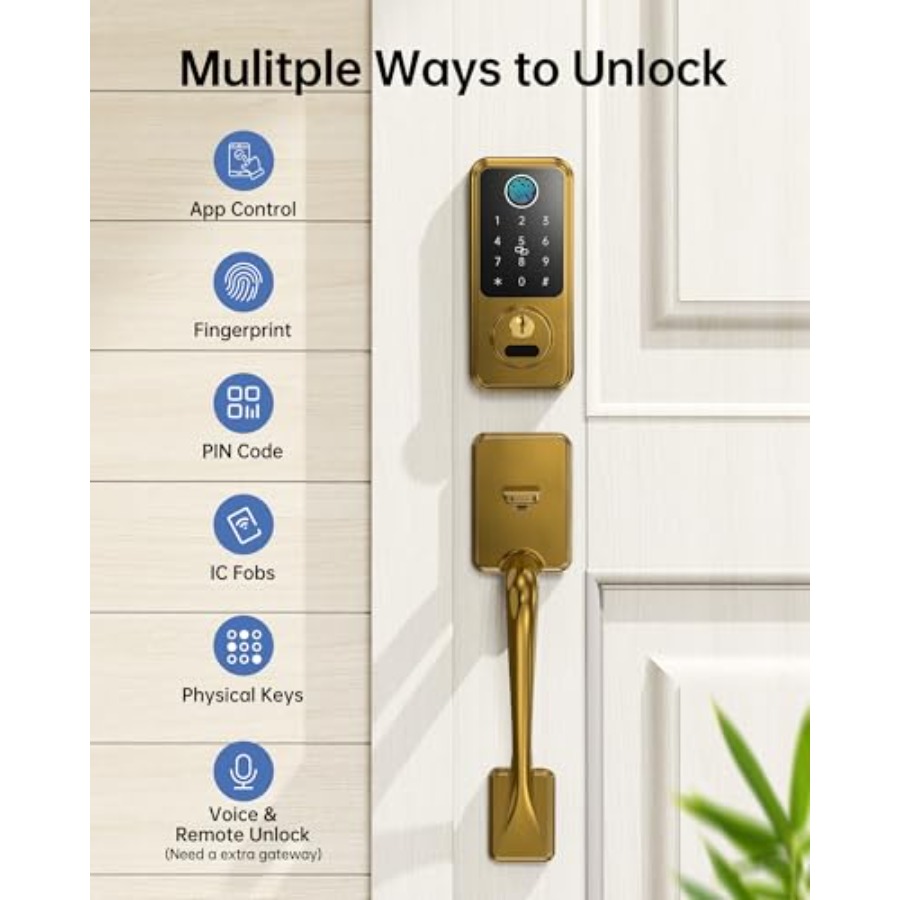 Keyless Entry Door Lock Smart  - مراجعة Airbnb Smart Home وسعره