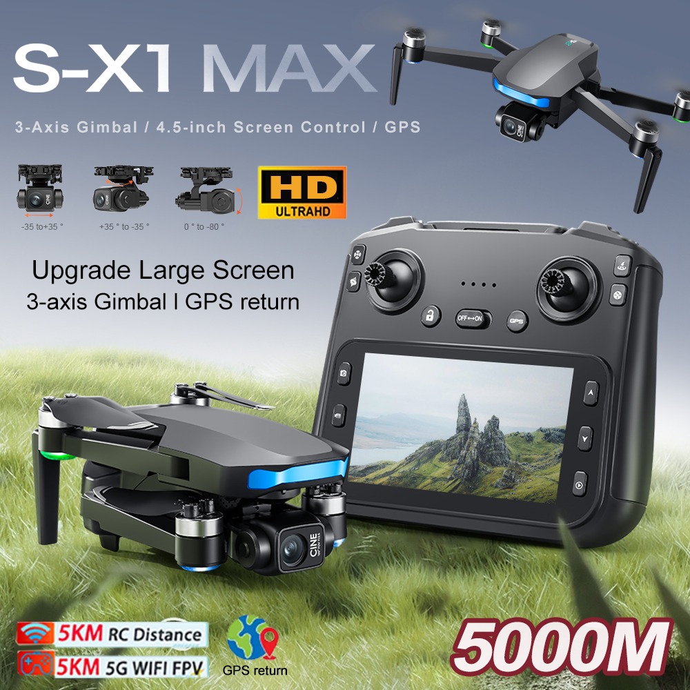 New S-X1 MAX Drone GPS 8K Prof - مراجعة Smart Home Camera وسعره