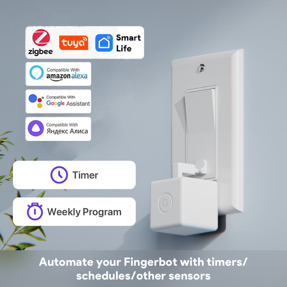 Tuya Zigbee Smart Fingerbot Pl - مراجعة Smart Home Plus وسعره