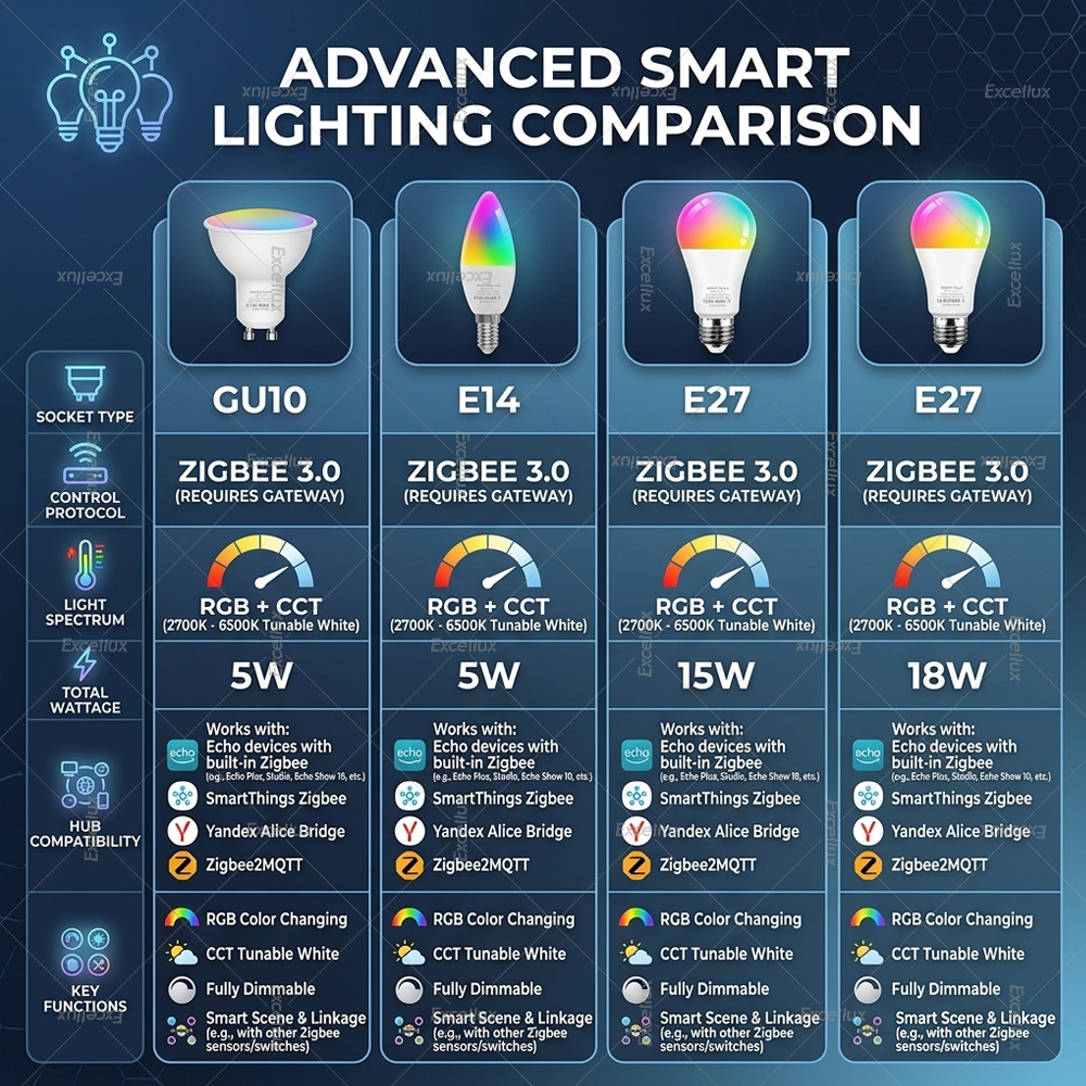 Zigbee 3.0 Smart Light Bulb E2 - مراجعة Smart Home Plus وسعره
