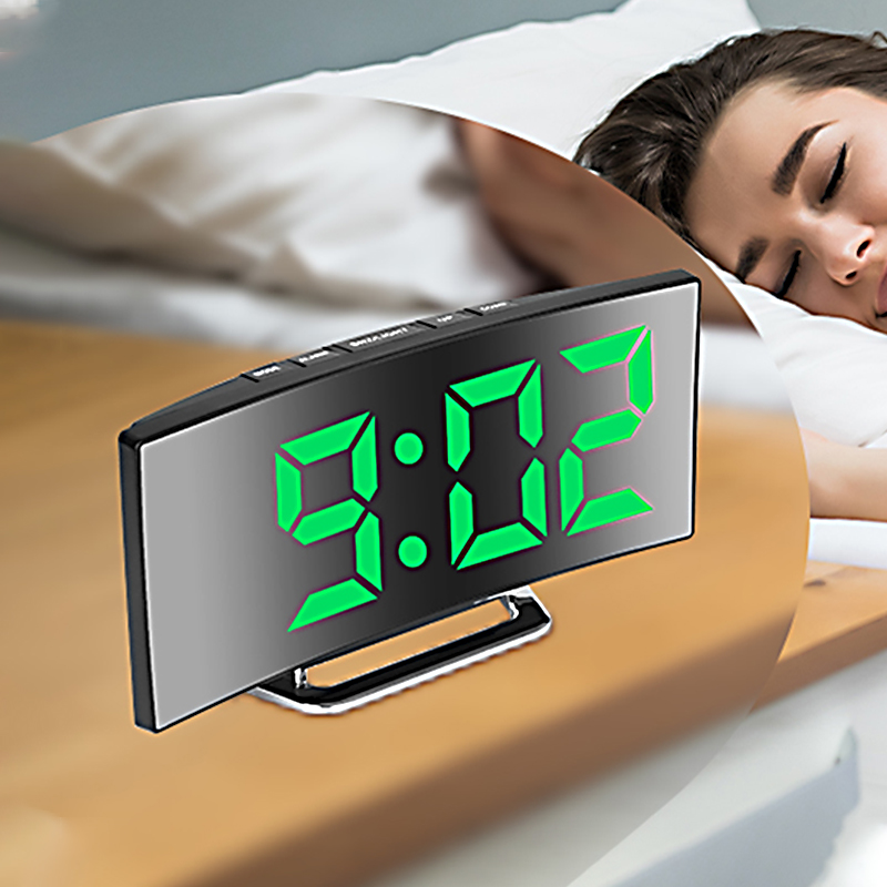 LED Digital Alarm Clock Curved - مراجعة Smart Home Retrofit وسعره