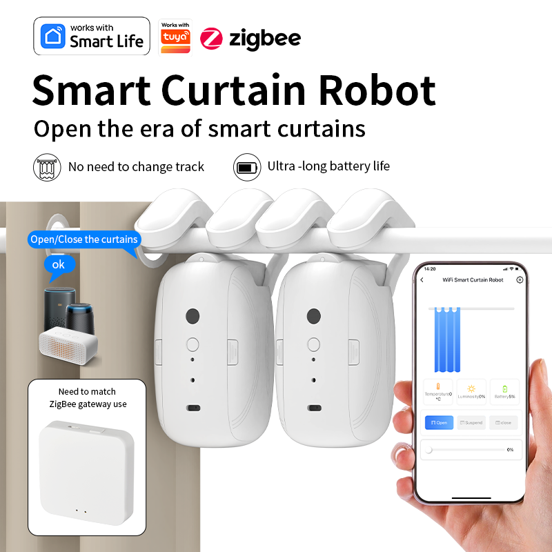 Zigbee Smart Curtain Driver Ro - مراجعة Smart Home Automation وسعره