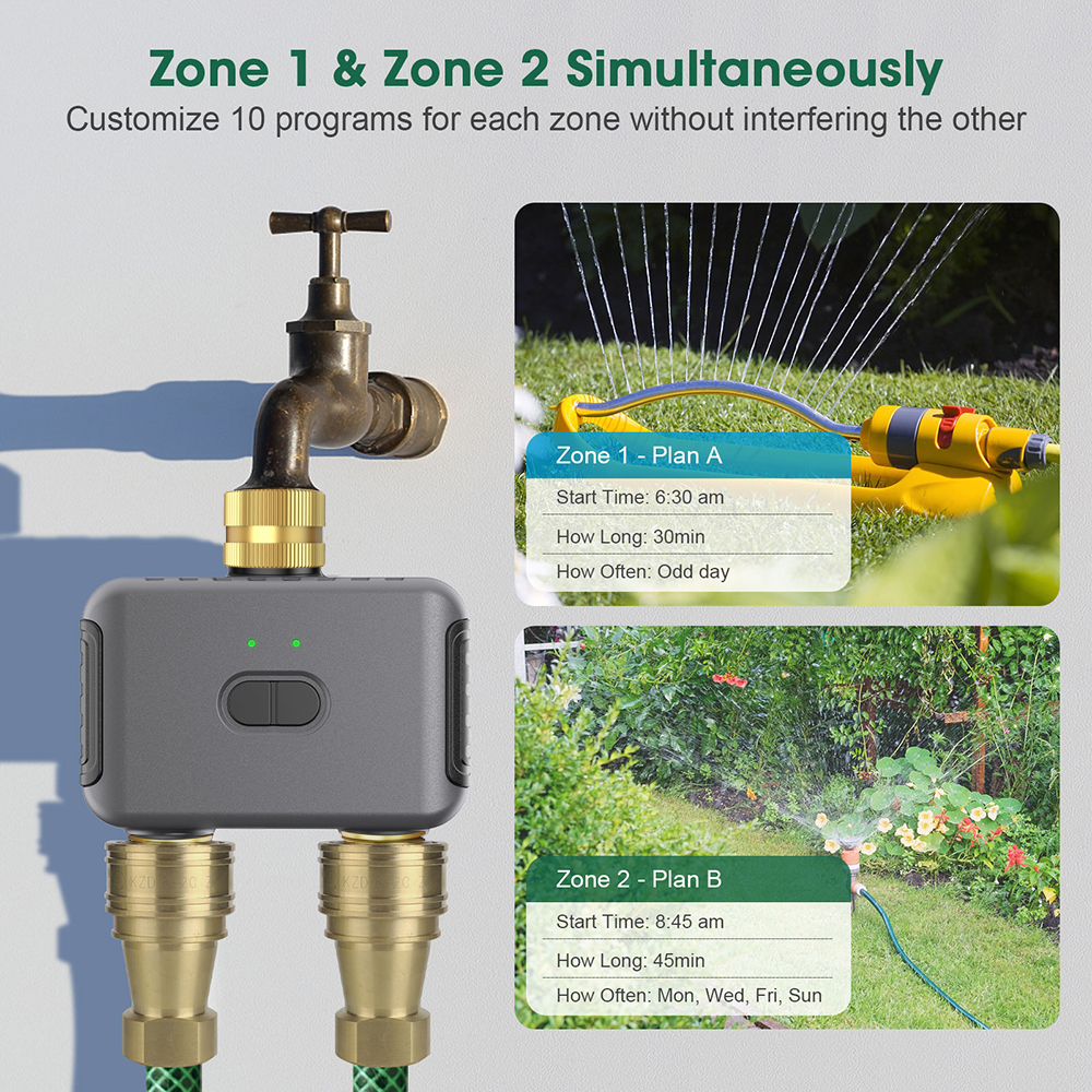 Tuya 2 Zone Watering Timer Gar - مراجعة Smart Home System وسعره