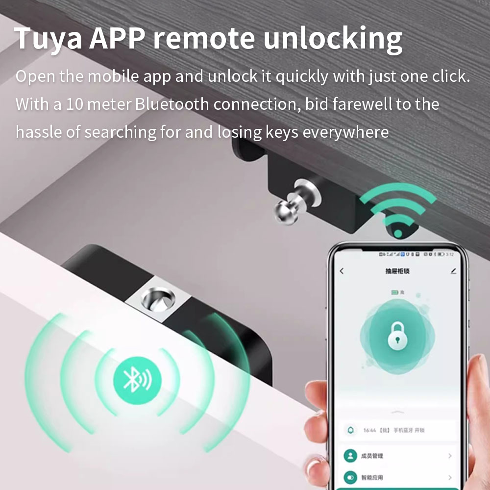 Tuya Hidden Cabinet Lock RFID  - مراجعة Smart Home Lock وسعره