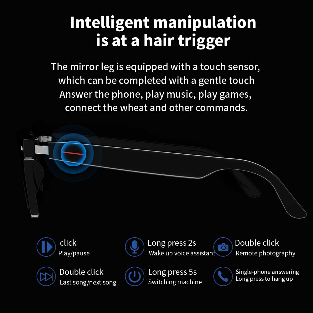 SENBONO E13 Smart Glasses:Blue - مراجعة Smart Home Speaker وسعره