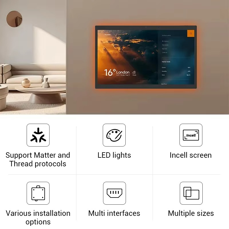 10.1 15.6 Inch Manual Android  - مراجعة Smart Home Automation وسعره